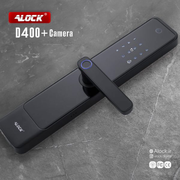 دستگیره هوشمند Alock D400+Camera