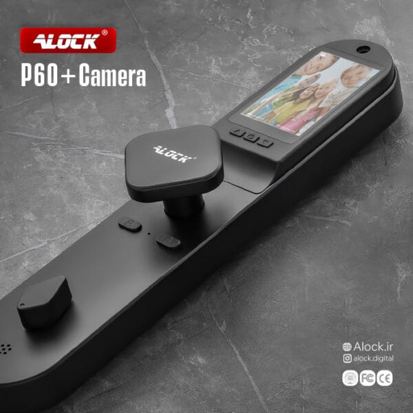 دستگیره هوشمند چشمی دار Alock سری P60+Camera B