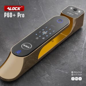 دستگیره هوشمند تشخیص چهره Alock سری P60+Pro Gold