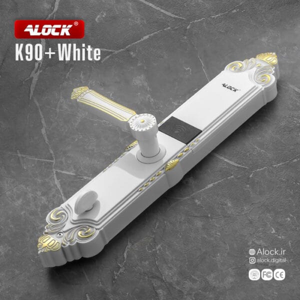 دستگیره اثر انگشتی ALOCK مدل K90+ White