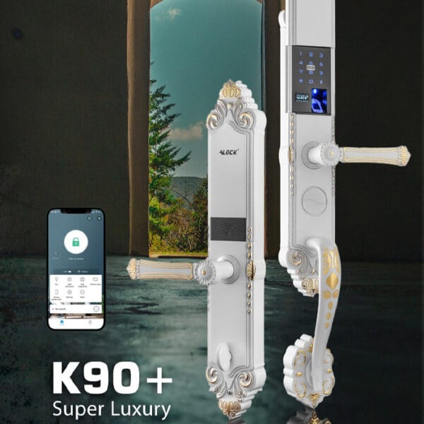 دستگیره اثر انگشتی ALOCK مدل K90+ White