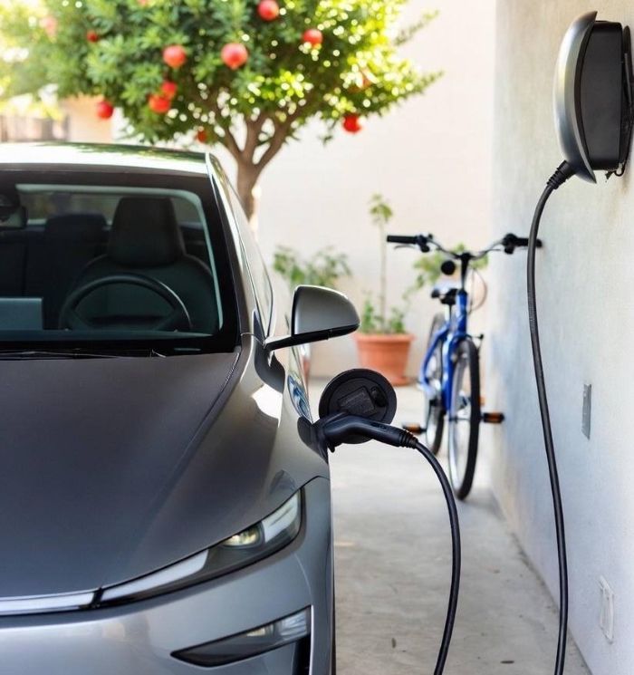شارژ خودرو برقی در خانه